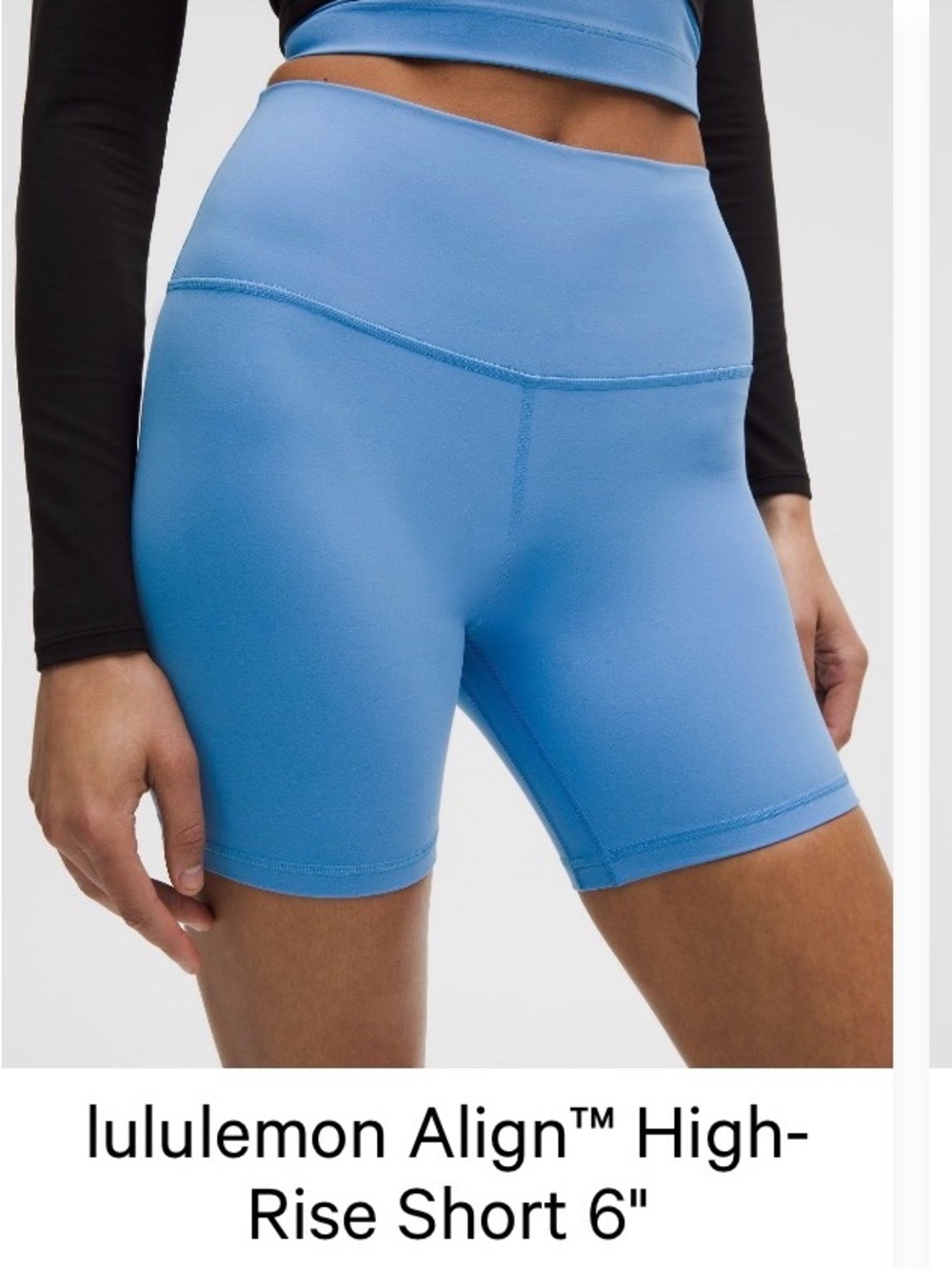 lululemon athletica Align High-Rise 6" Shorts — Sky Blue